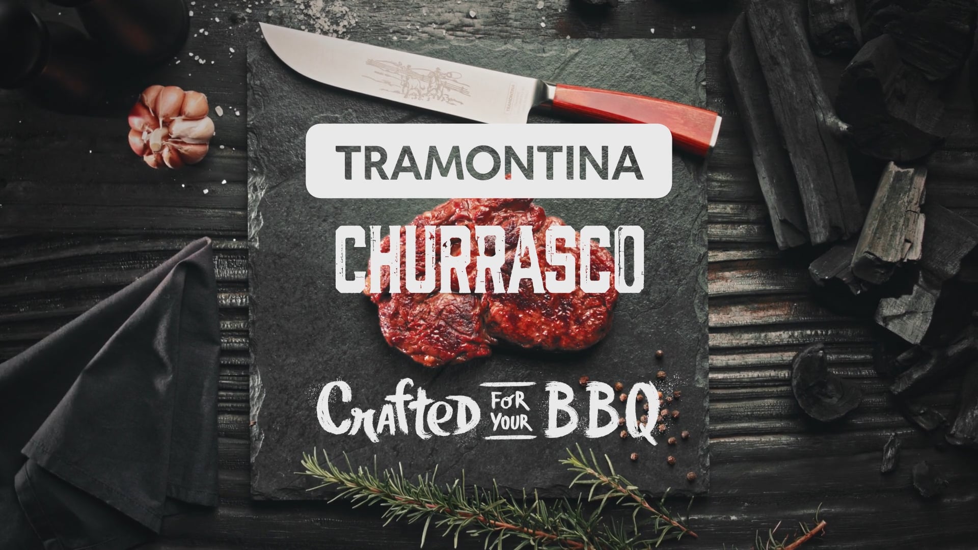 TRAMONTINA Churrasco · Crafted for your BBQ · USA