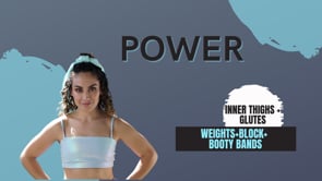 Inner Thigh and Lateral Glute Power (weights+block+booty bands)-7:20:22