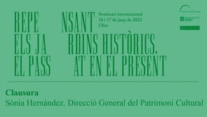Repensant els jardins hist&ograve;rics. El passat en el present