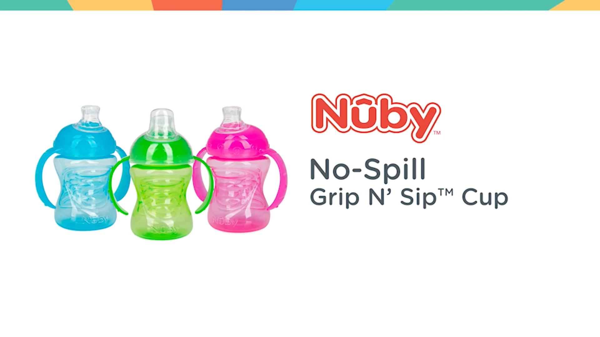 Nuby No Spill Grip N Sip Cup on Vimeo