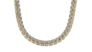 2.00 ct. t.w. Diamond Collar Necklace in 18kt Gold Over Sterling