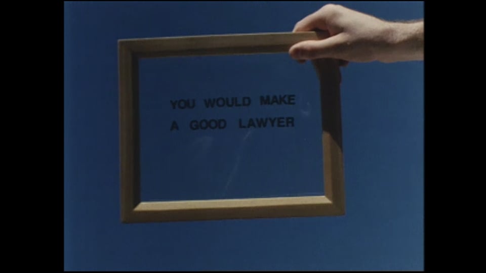 You would make a good lawyer