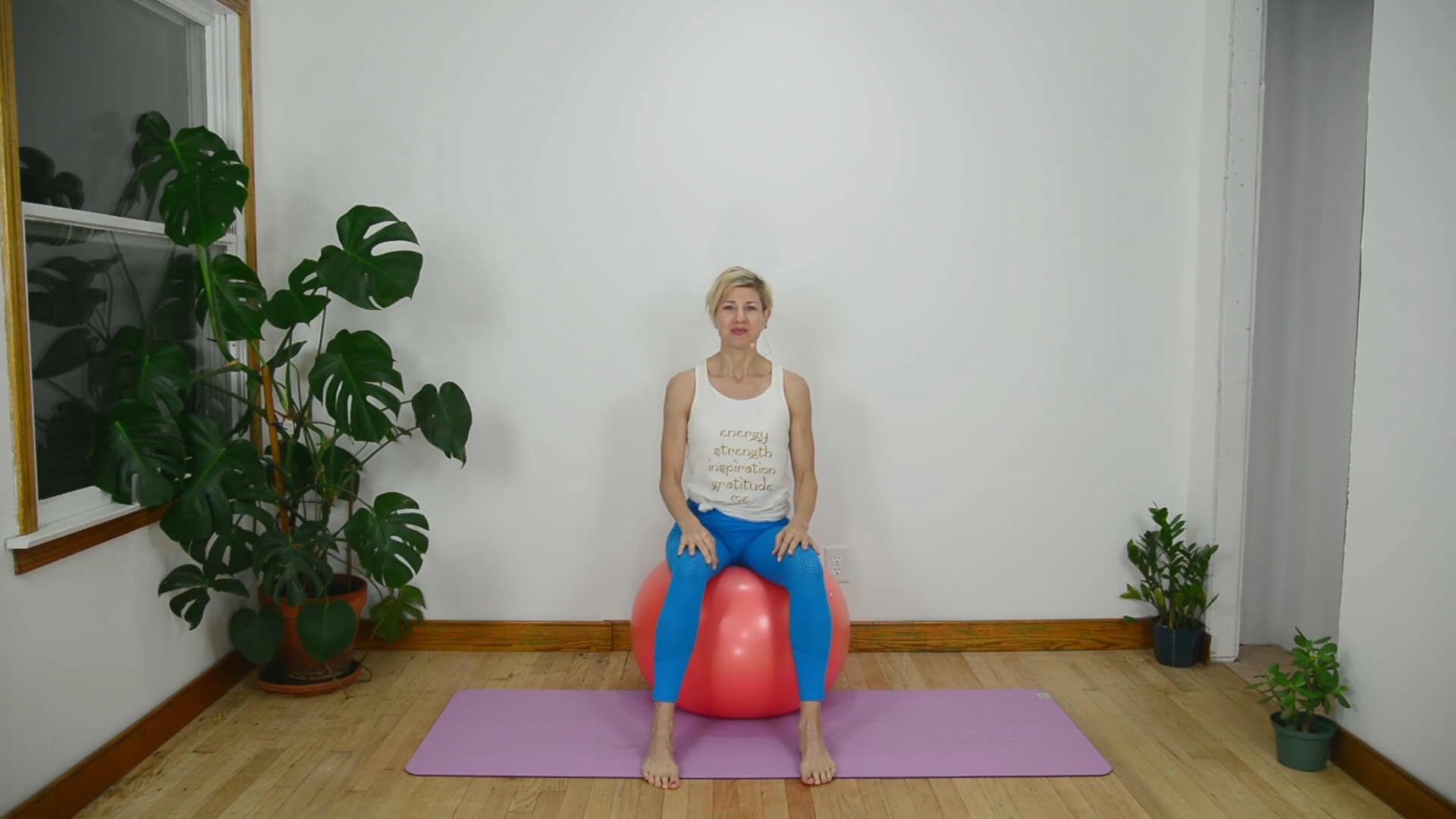 Mat Pilates Powerhouse with Large Stability Ball on Vimeo