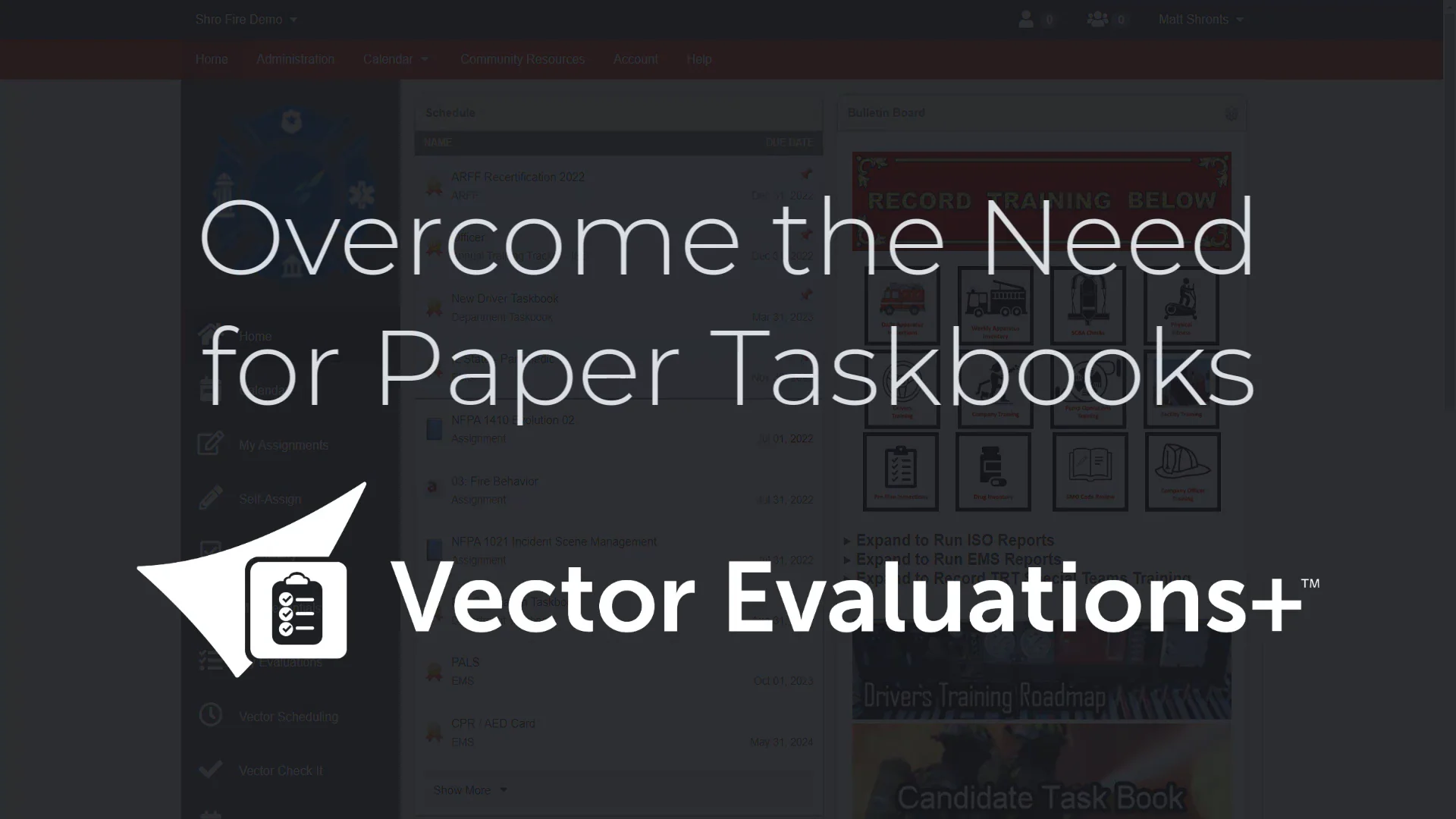 Vector Evaluations+ - Overcome the Need for Paper Taskbooks