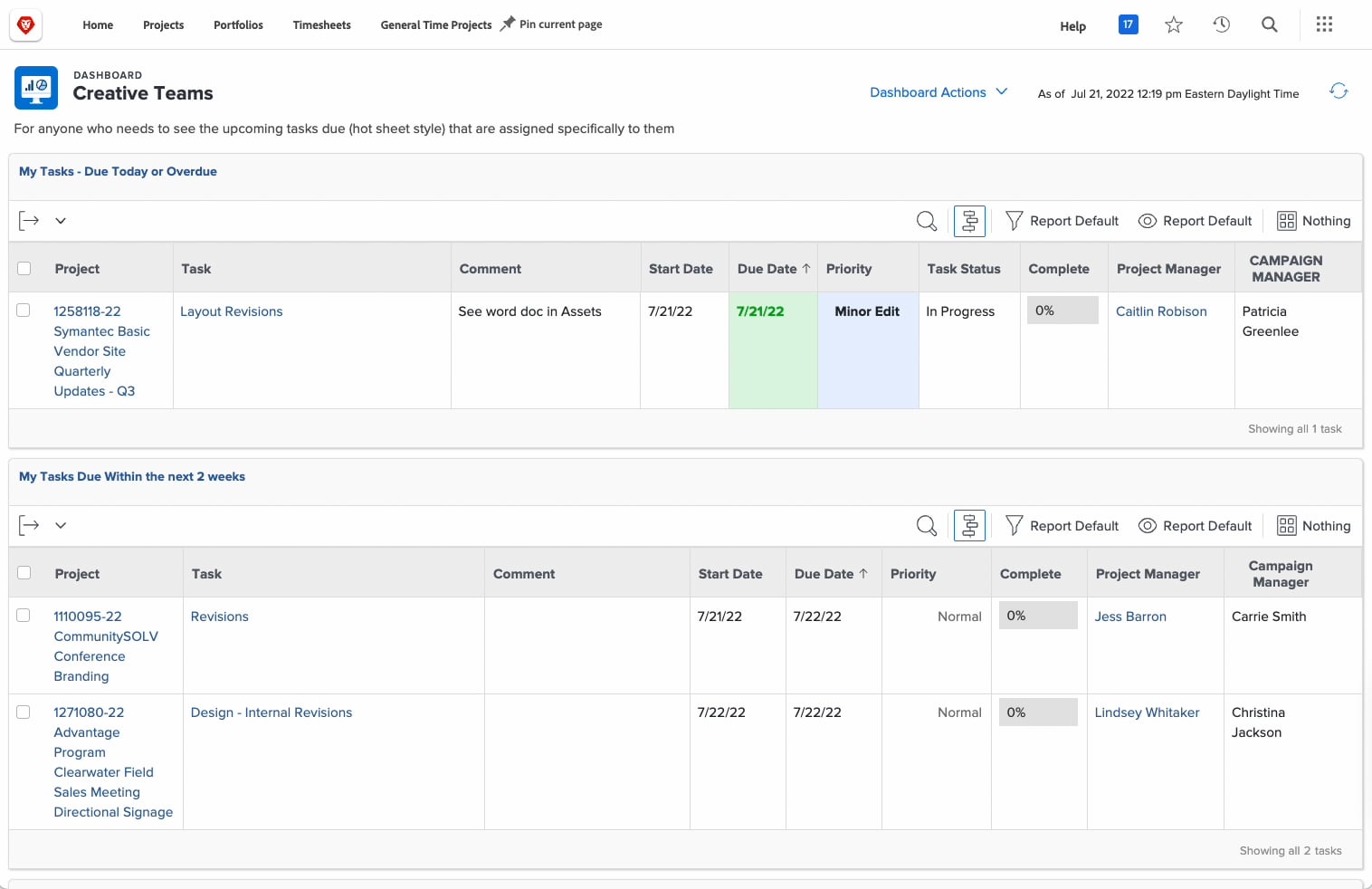 Workfront Demo on Recording Time on Vimeo
