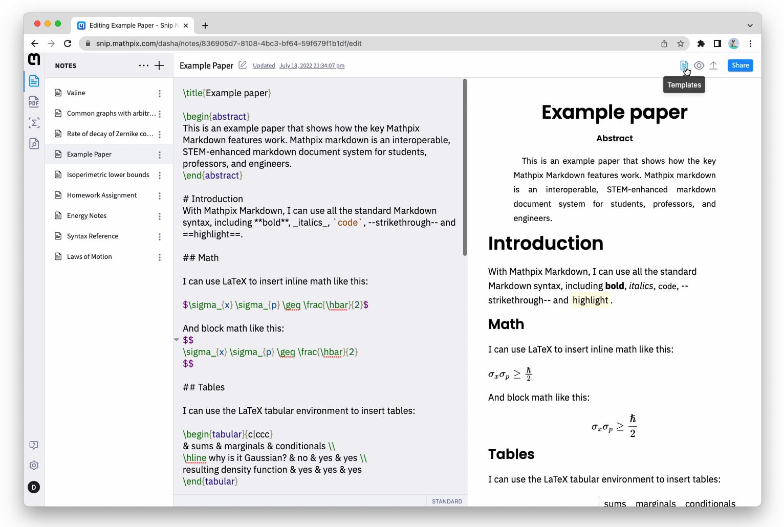 Using Snip Notes templates.mov on Vimeo
