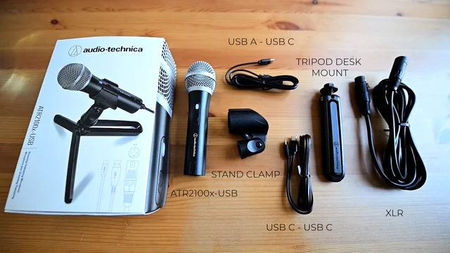 Audio-Technica ATR2100x-USB Cardioid Dynamic USB/XLR Microphone