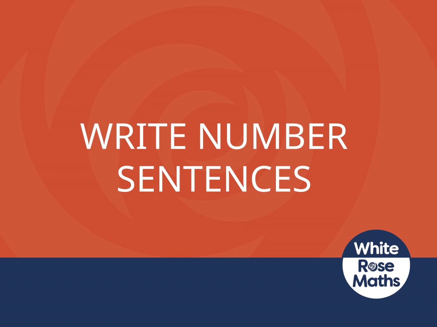 Y1 Autumn Block 2 TS3 Write number sentences on Vimeo