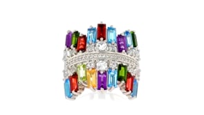 4.80 ct. t.w. Multi-Gemstone Ring in Sterling Silver