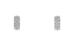 10 ct. t.w. Diamond Hoop Earrings in Sterling Silver