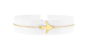 Italian 14kt Yellow Gold Airplane Bracelet