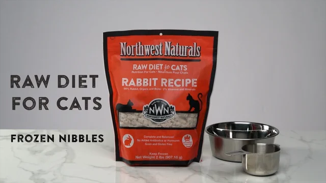 Northwest Naturals Freeze Dried Cat Nibbles Rabbit Recipe for Cats
