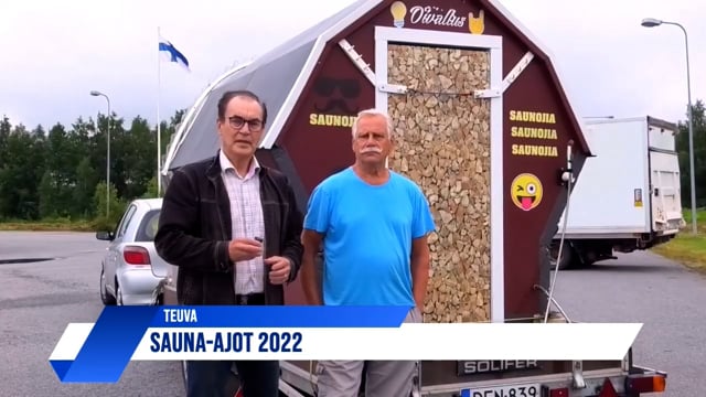 Video: Sauna-ajot ja Saunaparaati Teuvalla  myös Antti Kurvinen  seuraamassa tapahtumaa - JRTV Järviradio