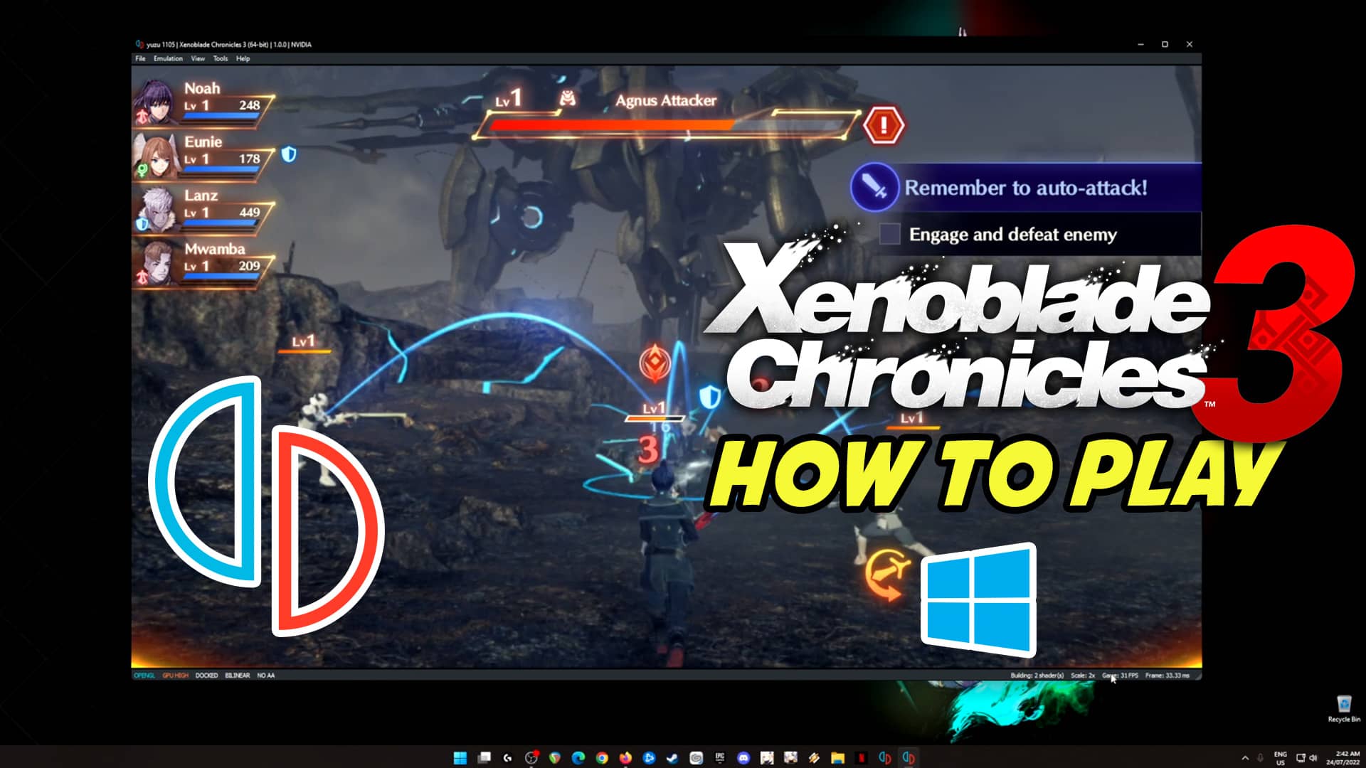 How to play Xenoblade Chronicles 3 on PC (Yuzu Emulator) on Vimeo
