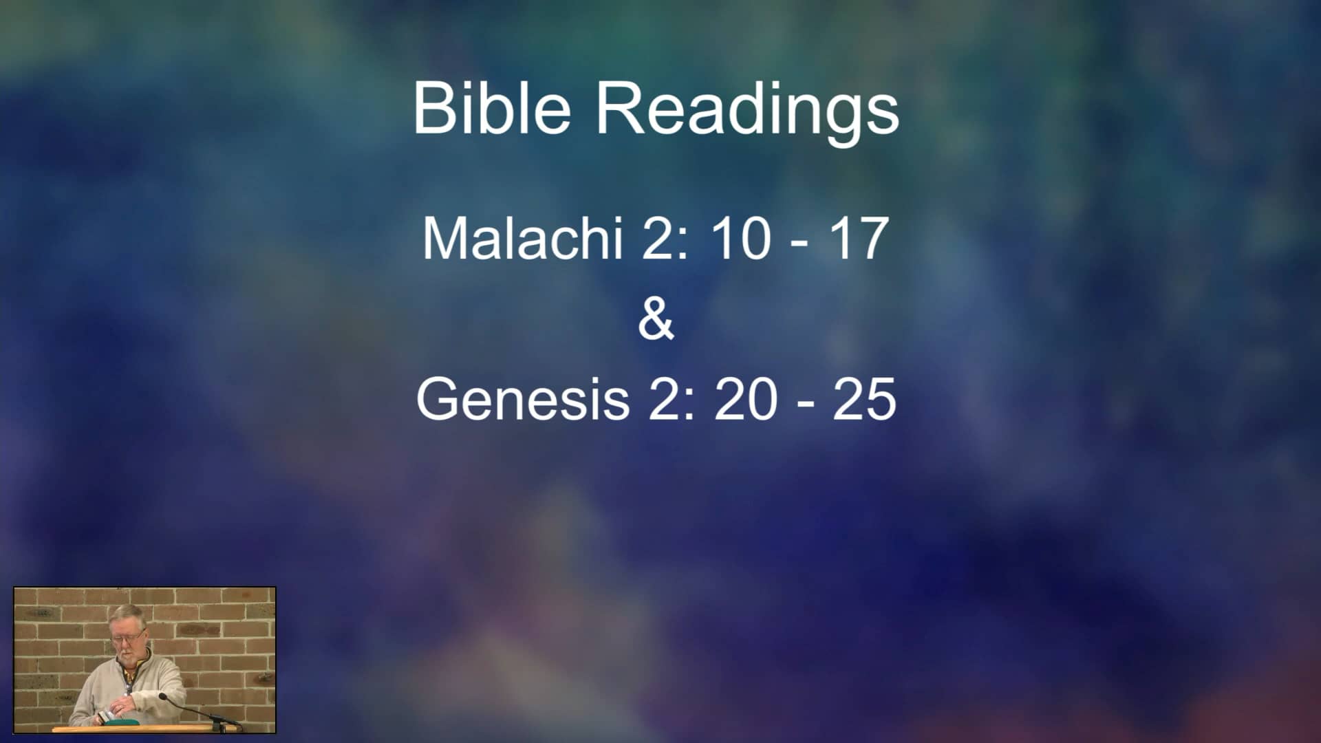 "Do not cover your garment with violence" Text Malachi 216 on Vimeo