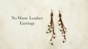 No Waste Leather Earrings