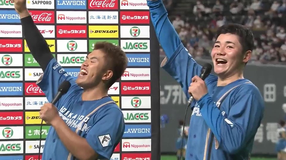 ファイターズ・今川優馬選手・清宮幸太郎選手ヒーローインタビュー 7月24日 北海道日本ハムファイターズ 対 千葉ロッテマリーンズ