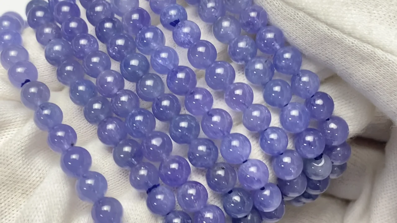タンザナイト(産地・タンザニア) ラウンド6mm ブレスレット タンザナイト(産地・タンザニア) ラウンド6mm ブレスレット