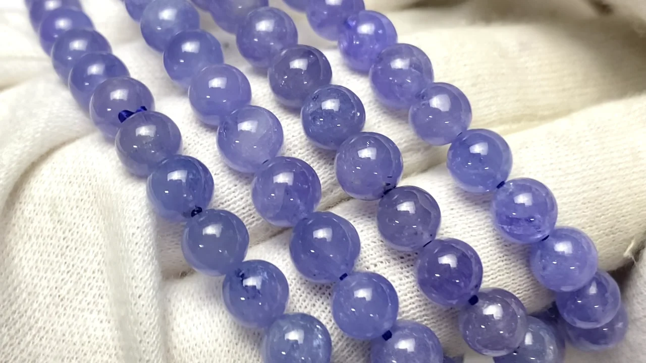 タンザナイト（産地・タンザニア） ラウンド6.5mm ブレスレット