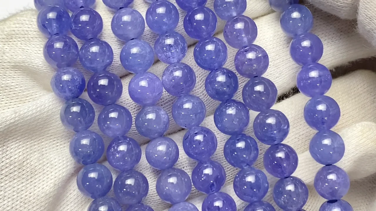 タンザナイト マルチカラー 8mm 16cm マルチカラームーンストーン