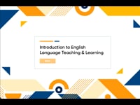Introduction to English Language Teaching &amp; Learning