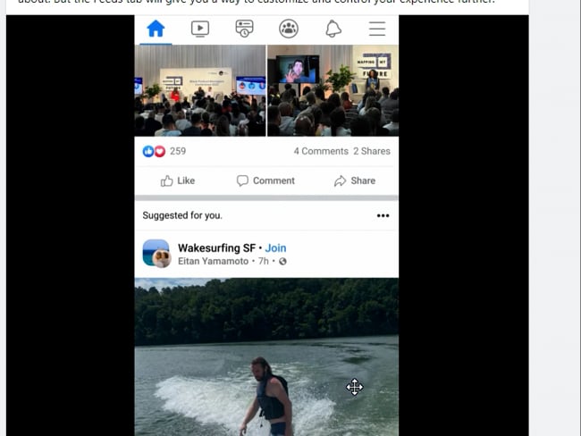 Neuer FB Newsfeed: Teil 1