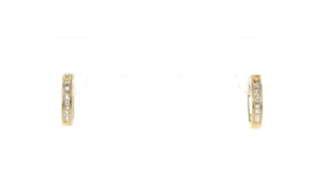 10 ct. t.w. Diamond Huggie Hoop Earrings in 18kt Gold Over Sterling