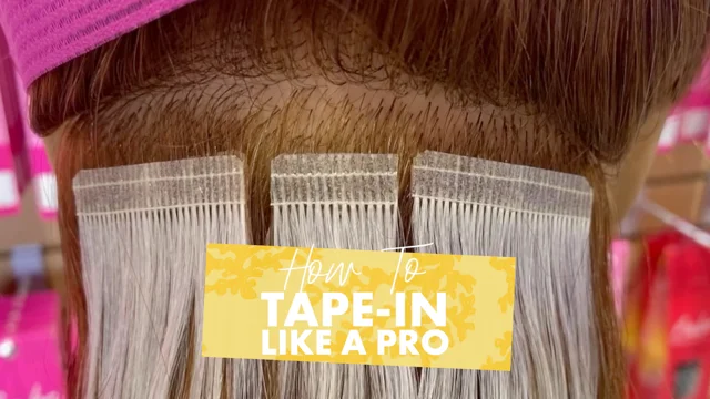 Tape in on sale hair extensions video