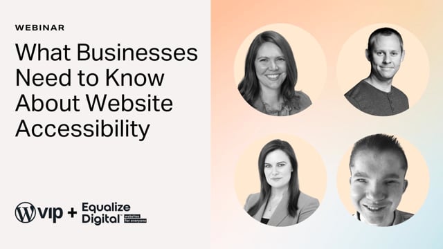 Thumbnail for: Webinar - What Businesses Need to Know About Website Accessibility