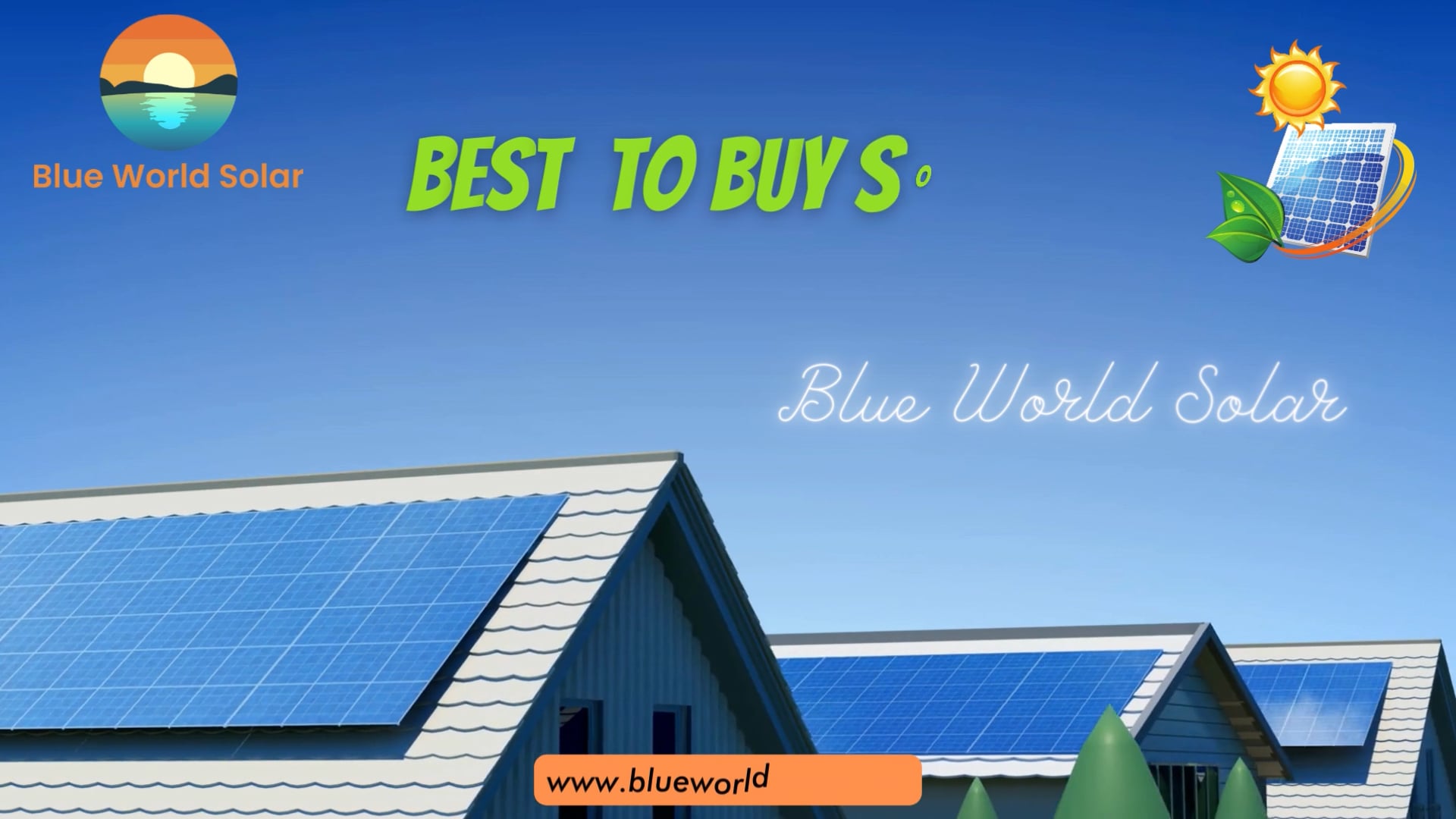 Best Quality Solar Panels in California By Blue World Solar on Vimeo