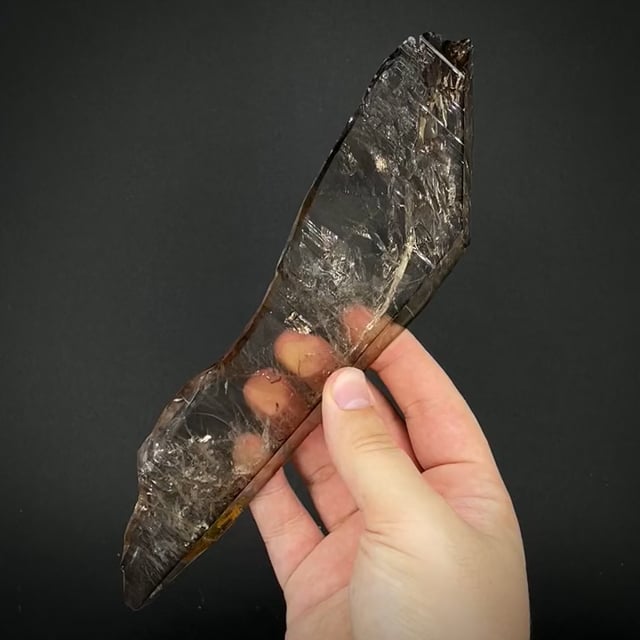 large exotic DT floater Smoky Quartz blade (Hunt Coll.)