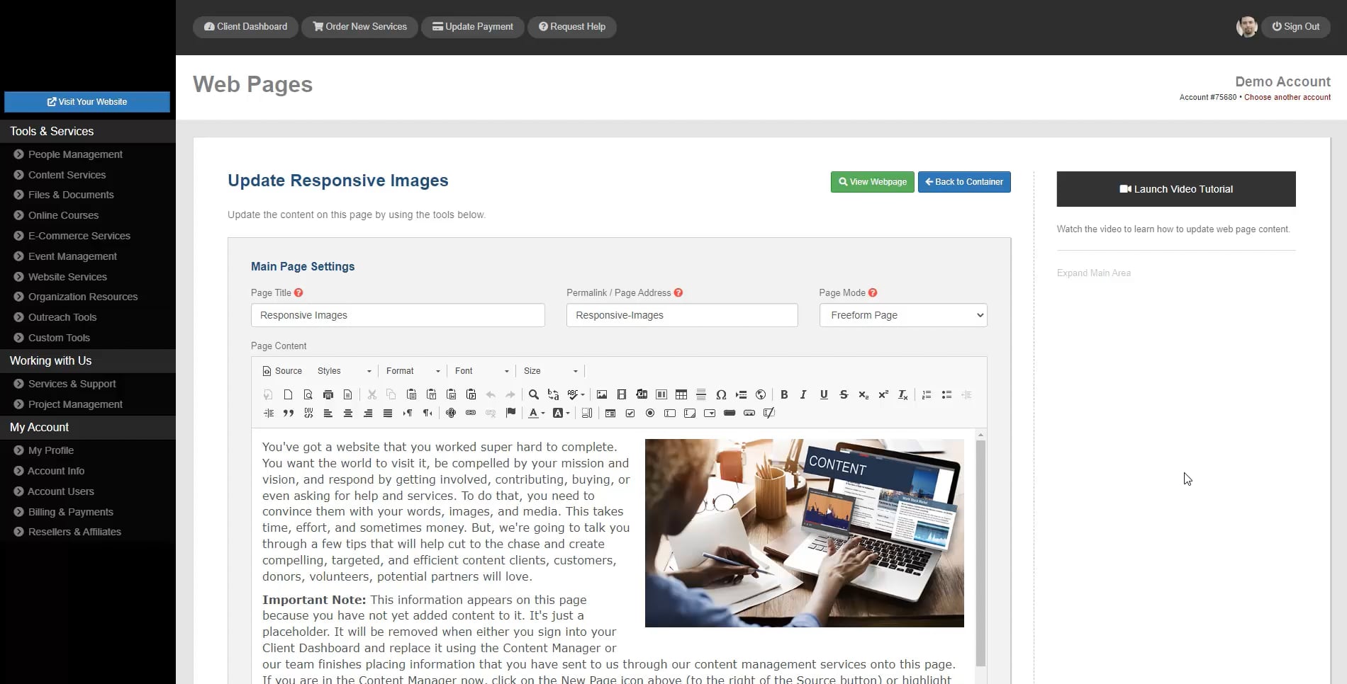 Content Services - Responsive Images on Vimeo