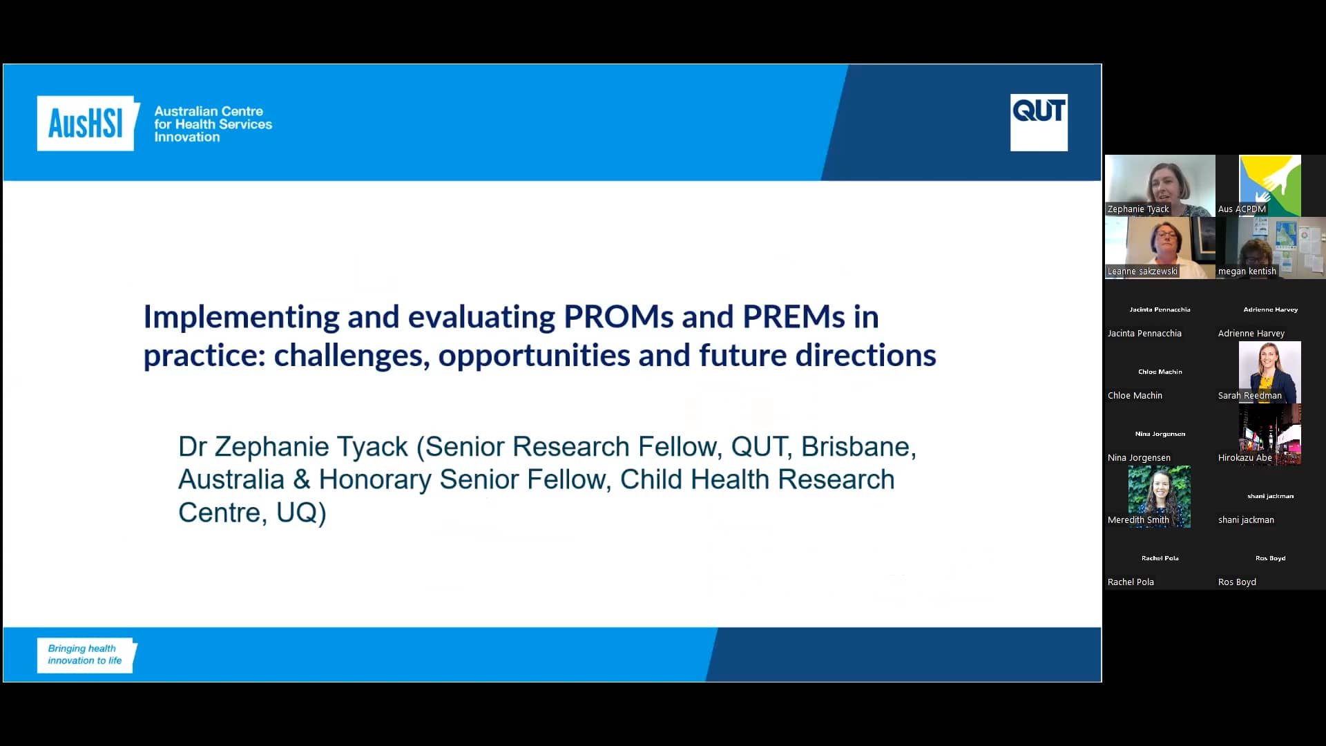 AusACPDM Listening & Sharing July 2022: Implementing and evaluating ...