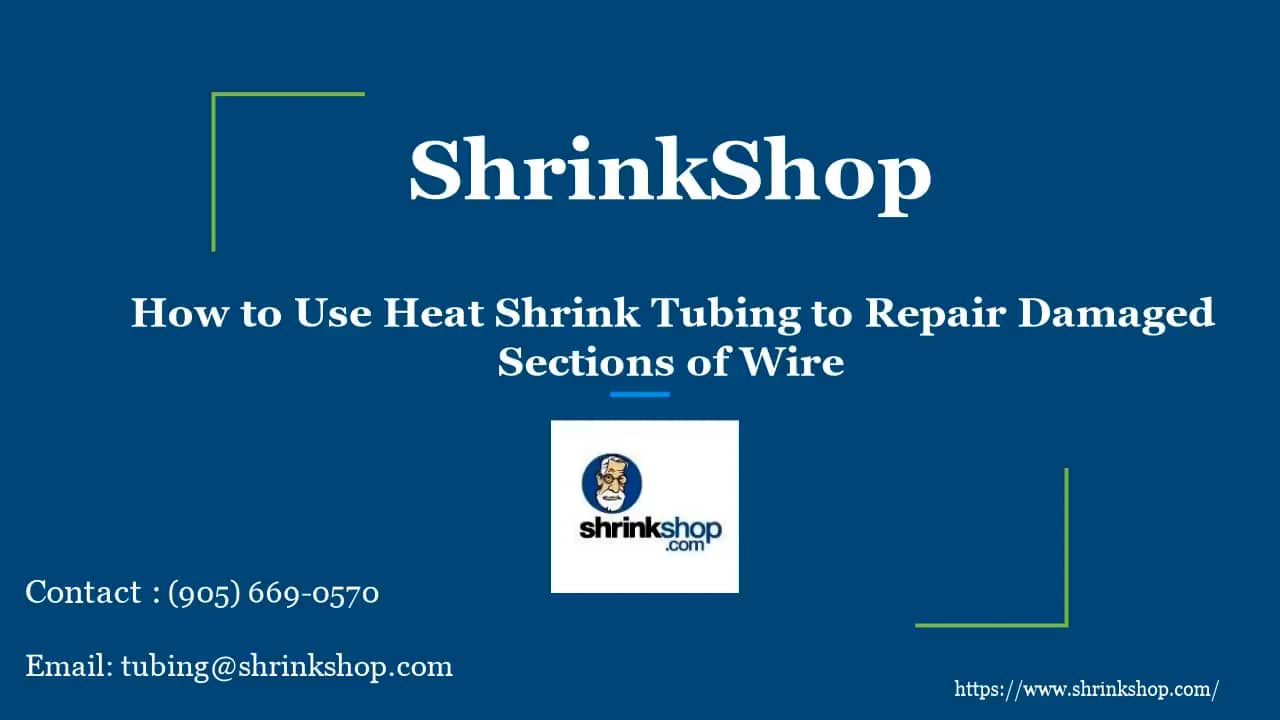 How to Use Heat Shrink Tubing to Repair Damaged Sections of Wire on Vimeo