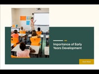 Module 02: Importance of Early Years in Development