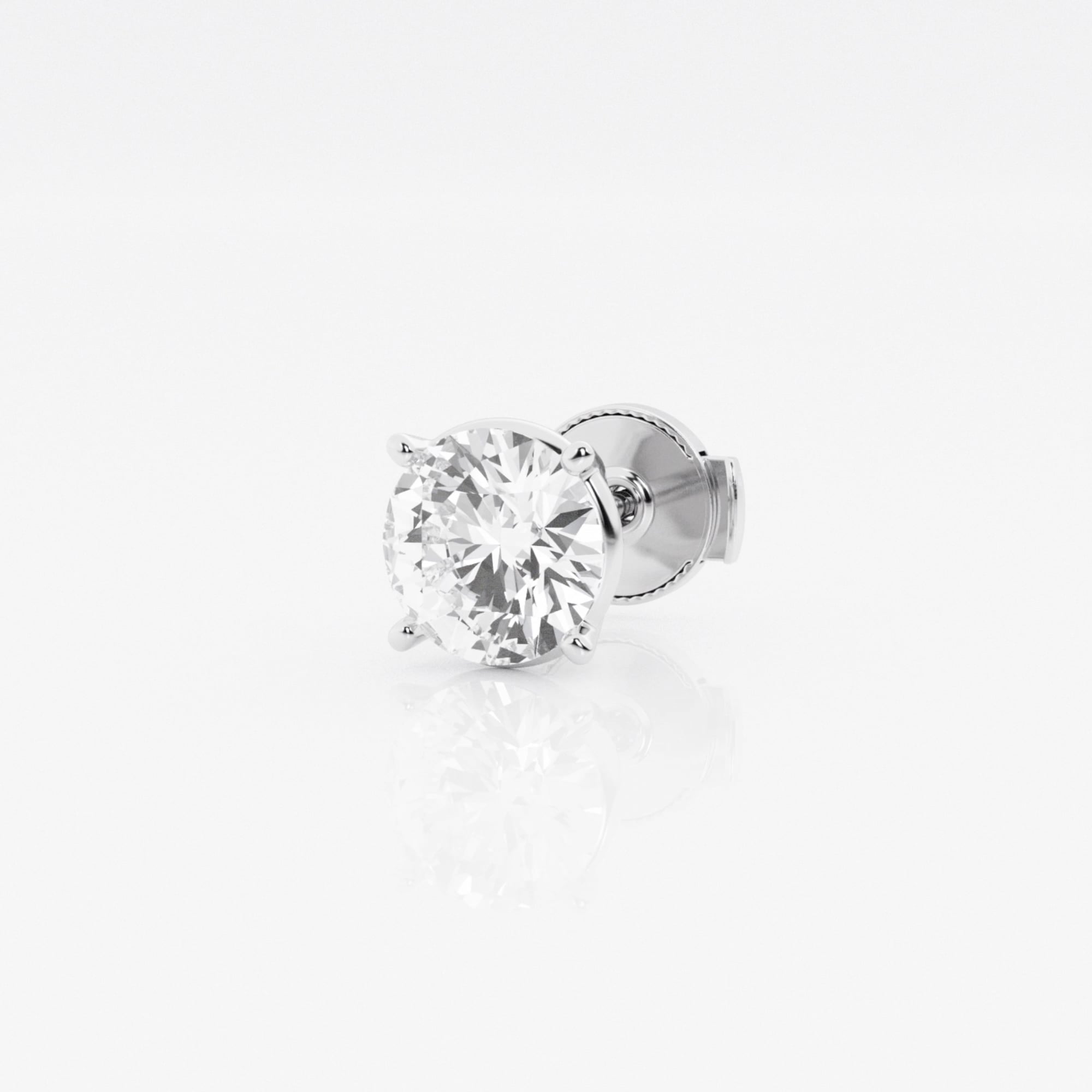 product video for 1 ctw Round Lab Grown Diamond Single Stud Earring