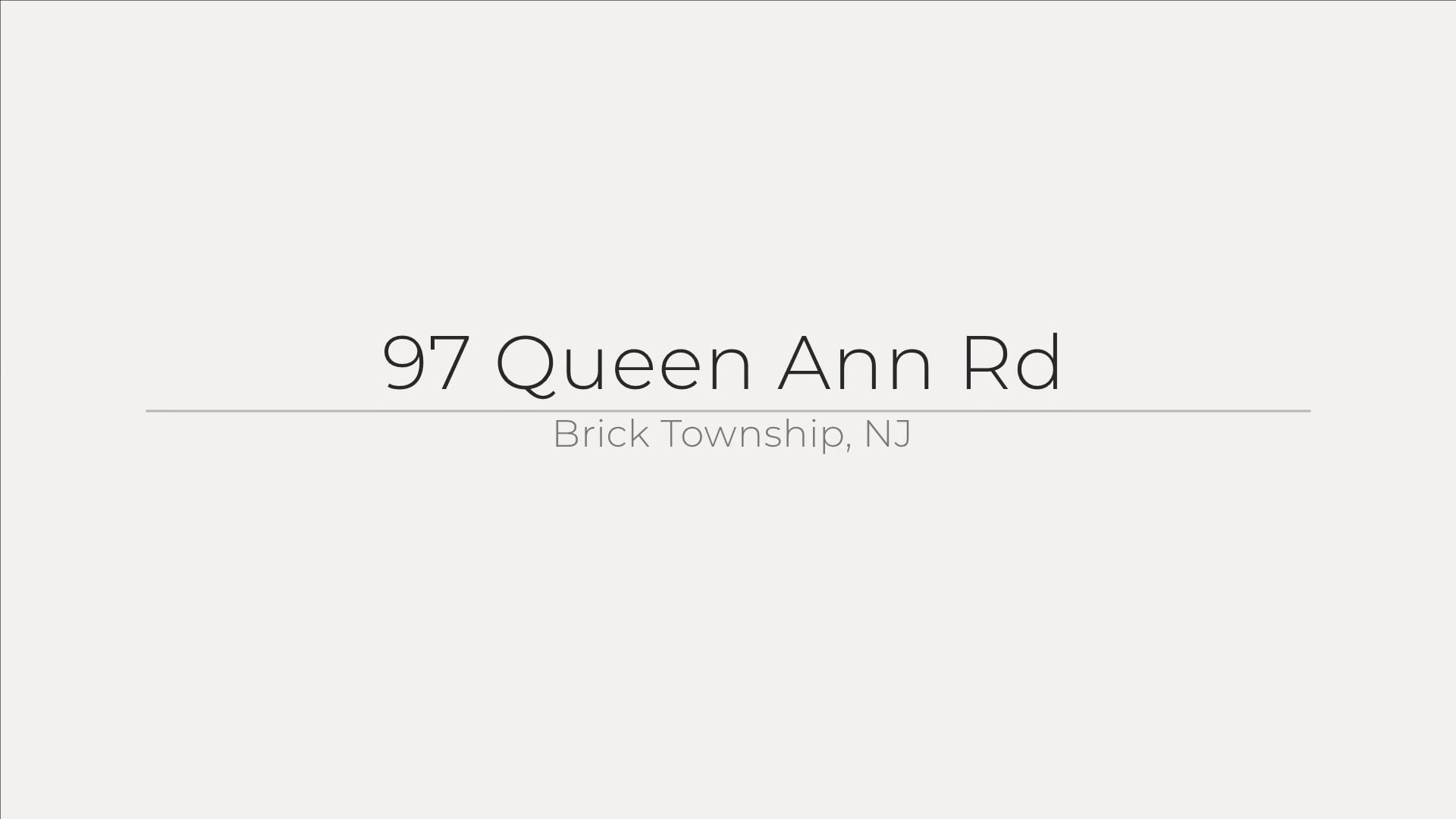 97 Queen Ann Rd, Brick Township, NJ on Vimeo