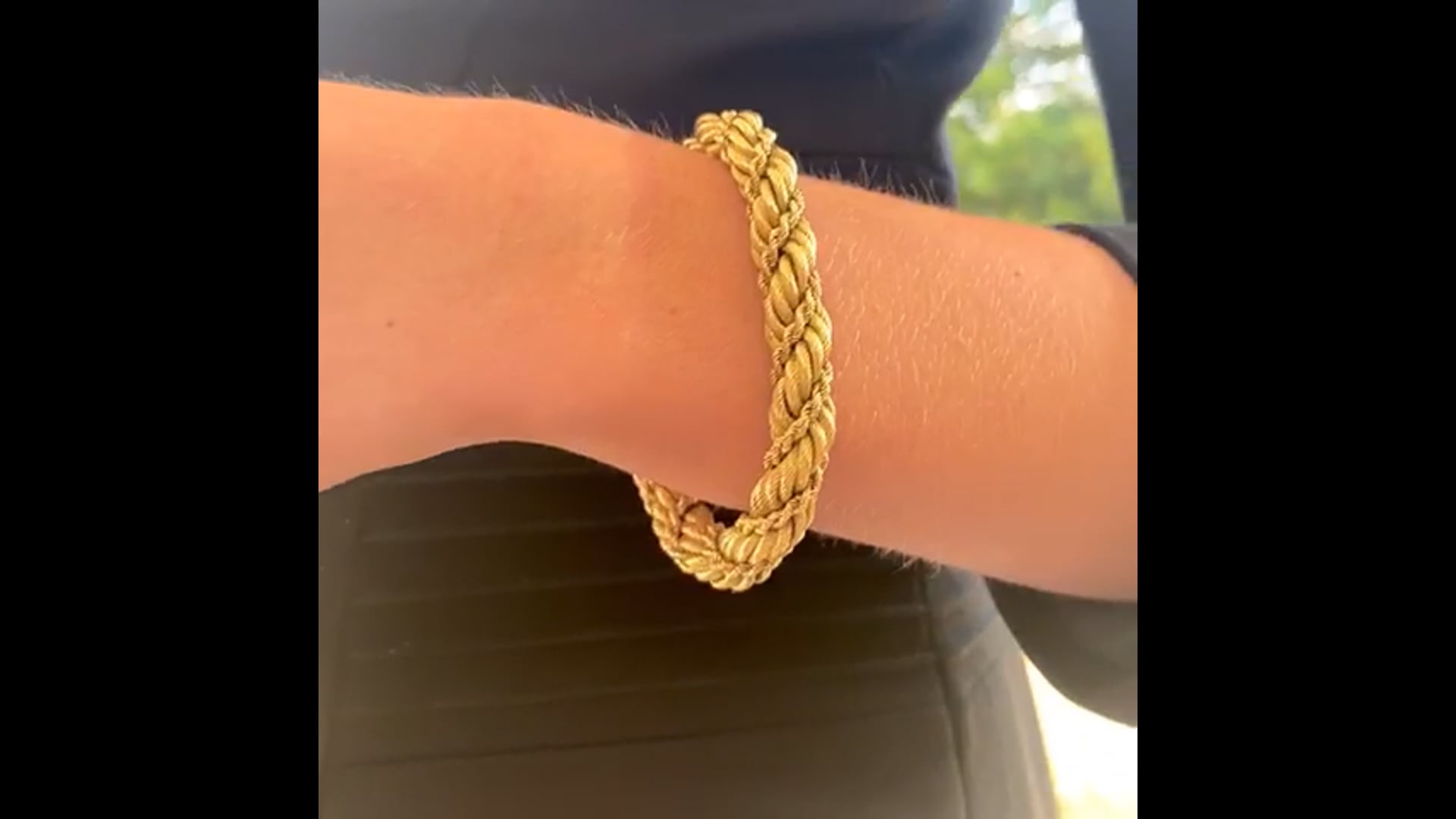 Vintage Tiffany and Co. Twisted Rope Bracelet Set in 18k Yellow