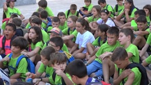 Visita del casal esportiu a l'Ajuntament