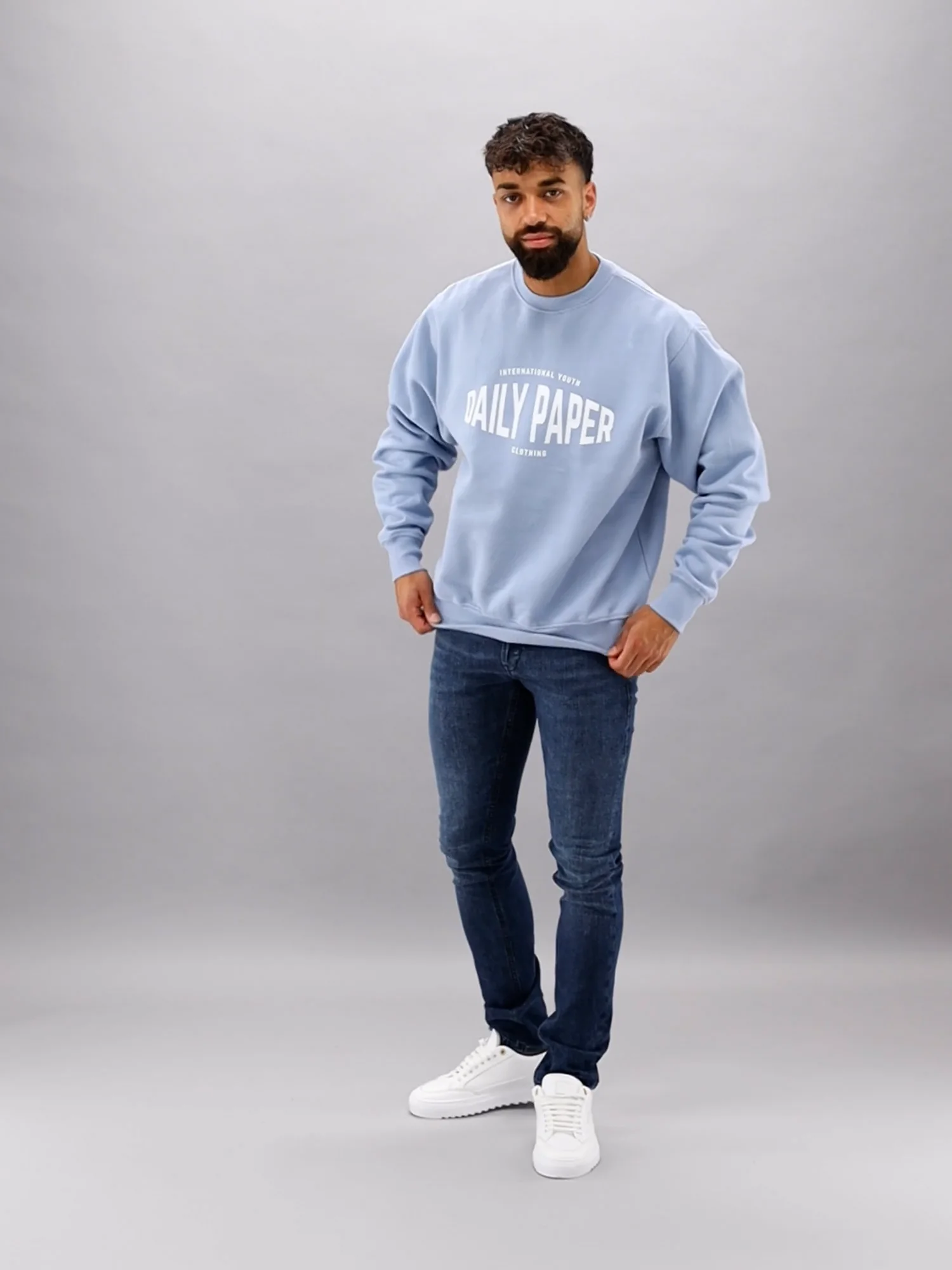 Daily paper sweater blauw new arrivals