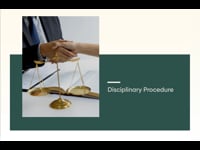 Module 05: Disciplinary Procedure