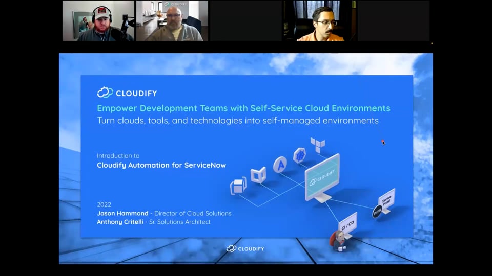Programmability and Automation Meetup: Empower Development Teams With Self-Service Cloud Environments Using Cloudify and ServiceNow