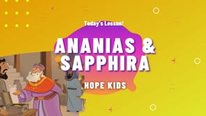 Ananias and Sapphira
