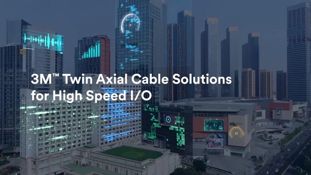 3M™ Multi-Channel I/O Twin Axial Cable Assembly 8MS8 Series