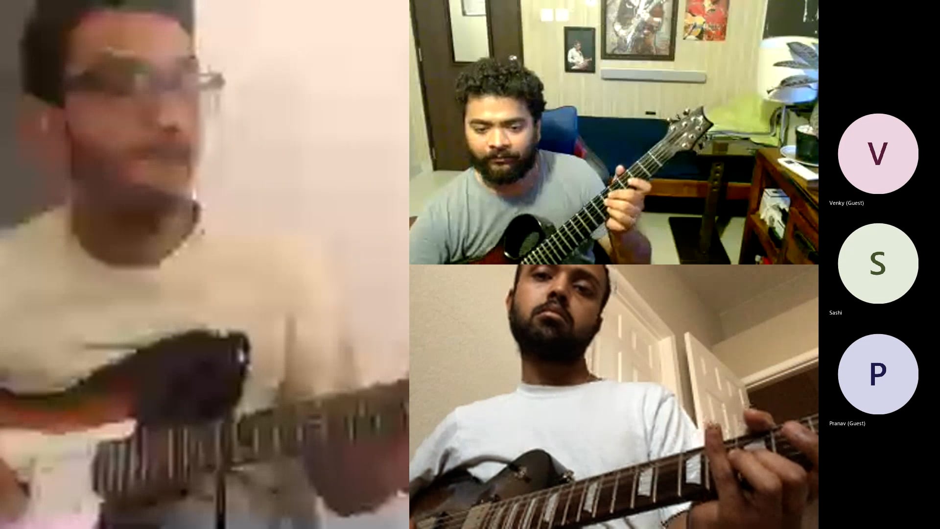 Class Recording of Guru: Guitar Shylu Ravindran. Recorded LIVE by Sculr ...