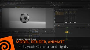 Houdini Foundations | Model Render Animate 5 | Layout: Cameras and Lights