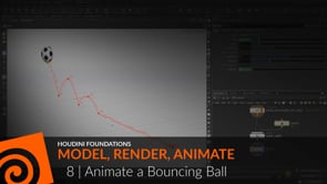Houdini Foundations | Model Render Animate 8 | Animate a Bouncing Ball