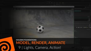 Houdini Foundations | Model Render Animate 9 | Lights, Camera, Action!