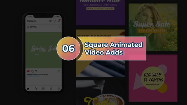 Square Animated Video Pack 1