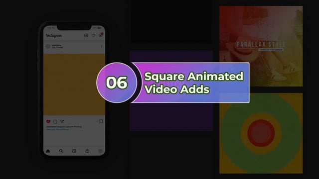 Square Animated Video Pack 3